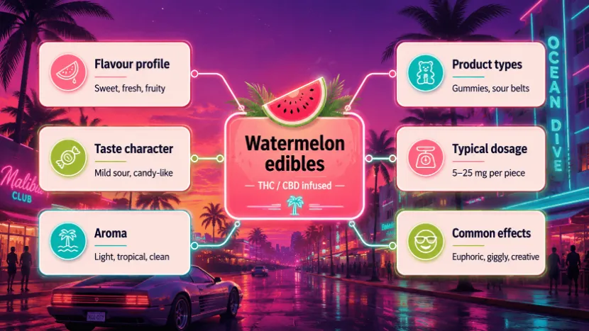 Canna City Watermelon Edibles Range
