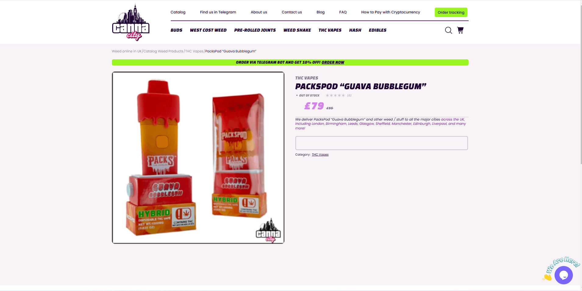 Buy weed Guava Bubblegum online in UK at Canna City