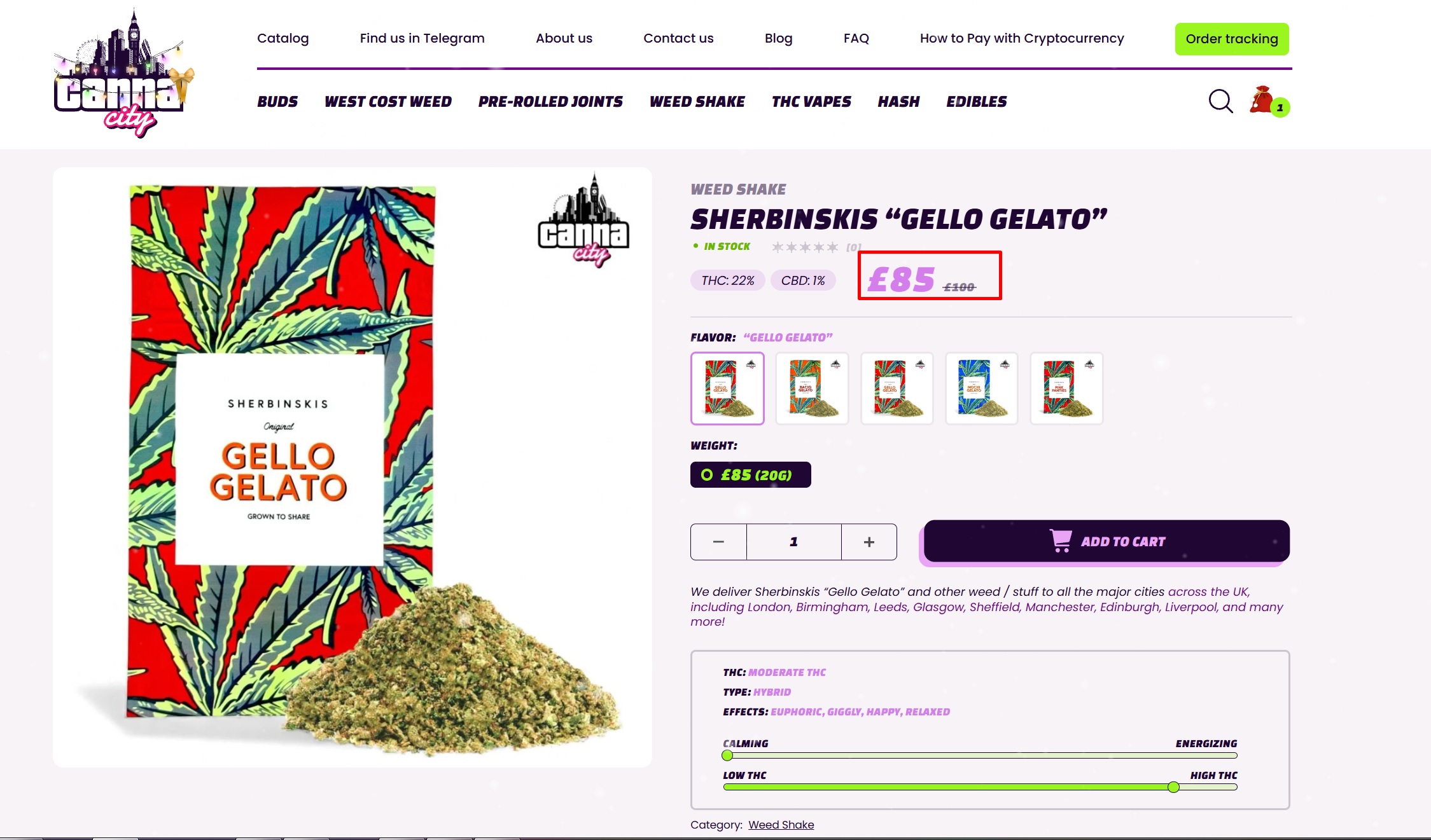 buy THC Weed Shake review Canna City UK