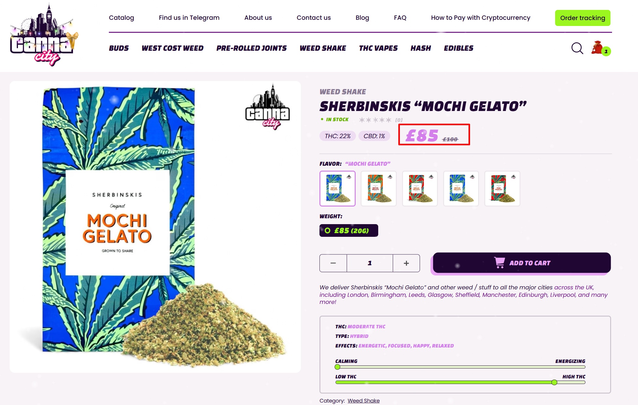 buy hight Weed Shake Canna City UK