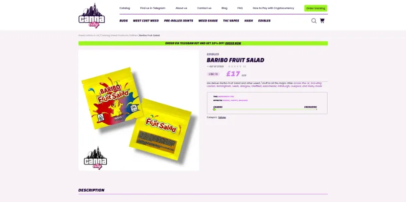 buy online cannabis-infused product London