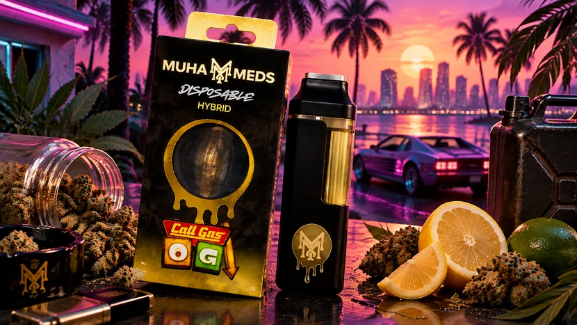 buy weed vape Muha Meds “Cali Gas OG” online with crypto