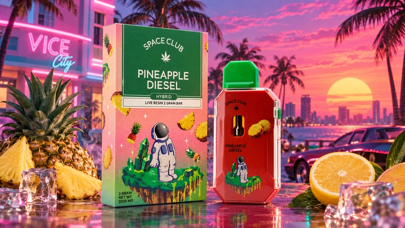 buy weed vape Space Club “Pineapple Diesel” online at shop Canna City