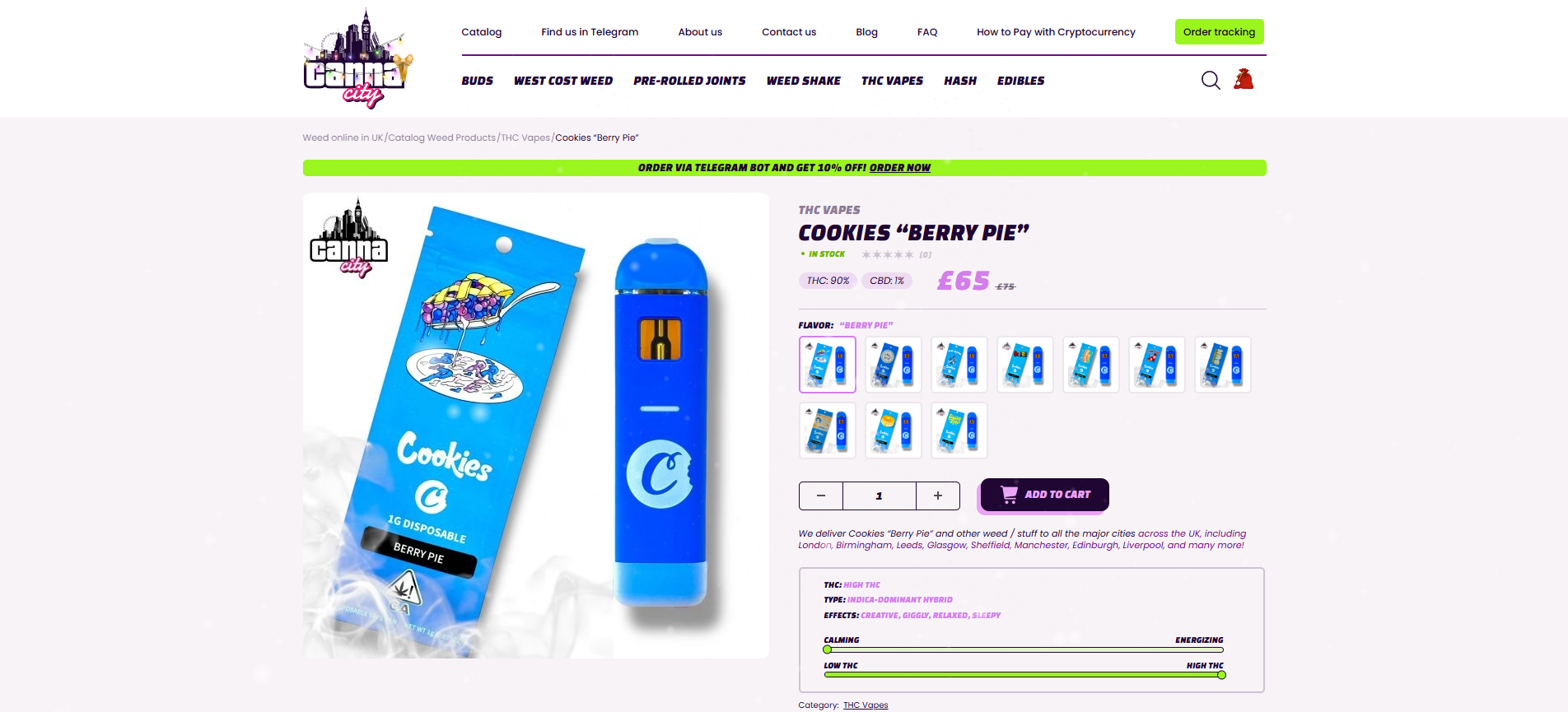 buy Berry Pie Vaporisers Canna City UK