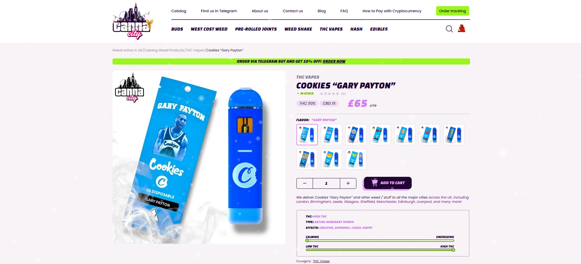 buy Gary Payton Vaporisers Canna City UK
