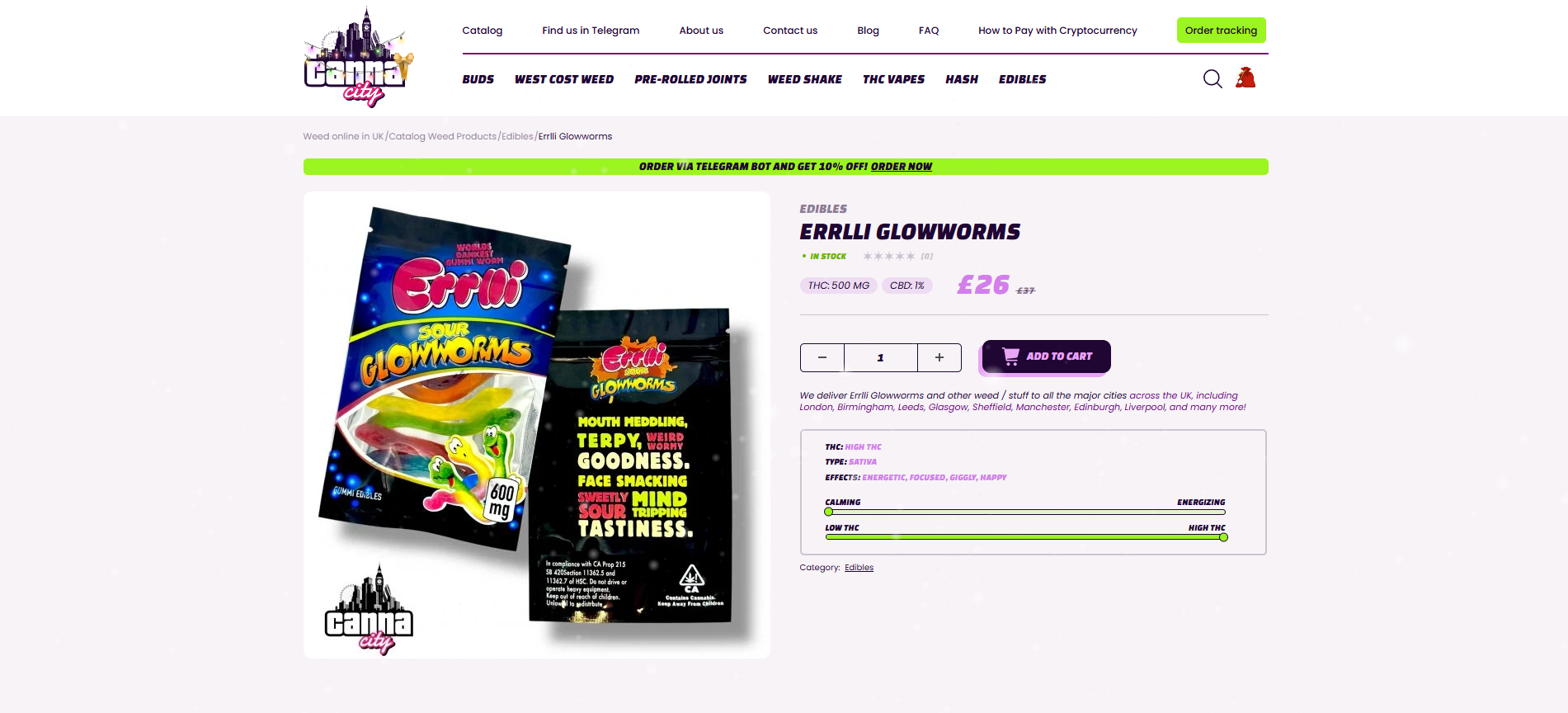 buy Edibles Canna City UK Scotland