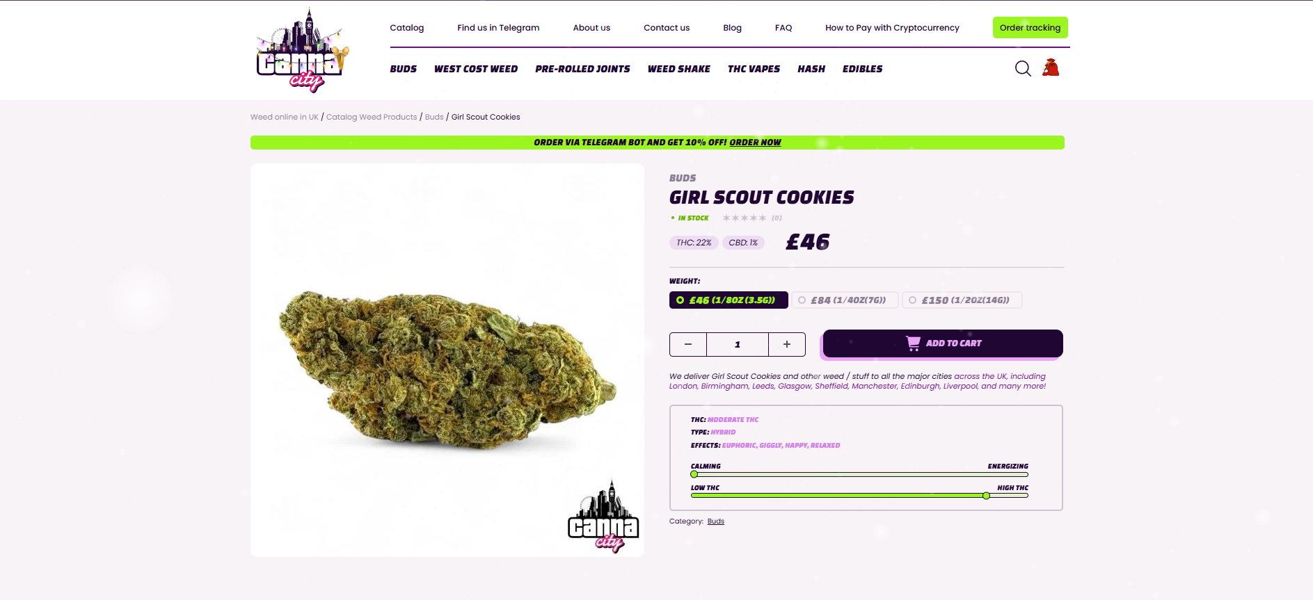 buy buds online at a low price Canna City UK