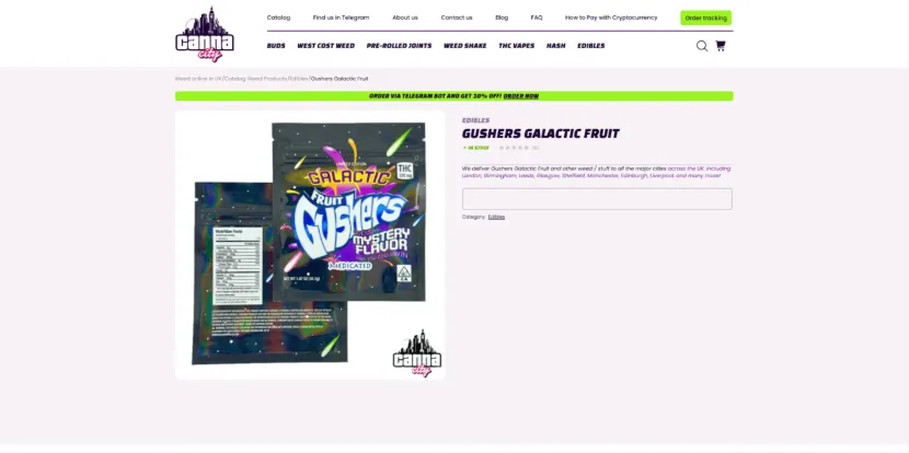 Weed Gummies buy online at Canna City UK