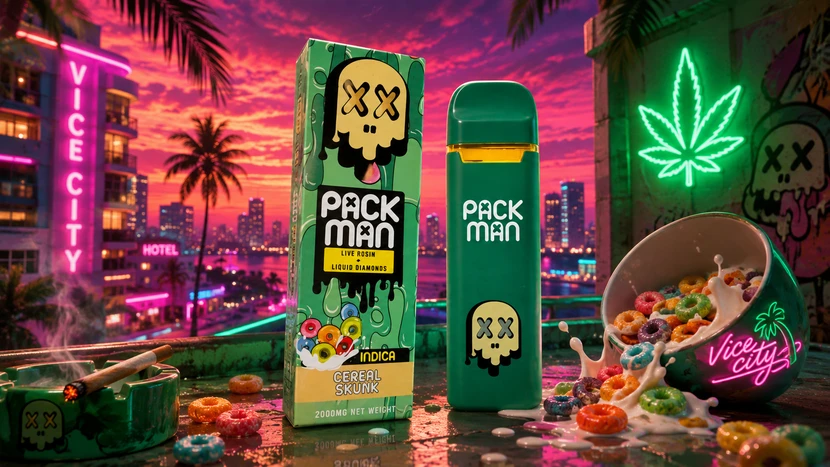buy PackMan “Cereal Skunk” at best weed dispensary Canna City
