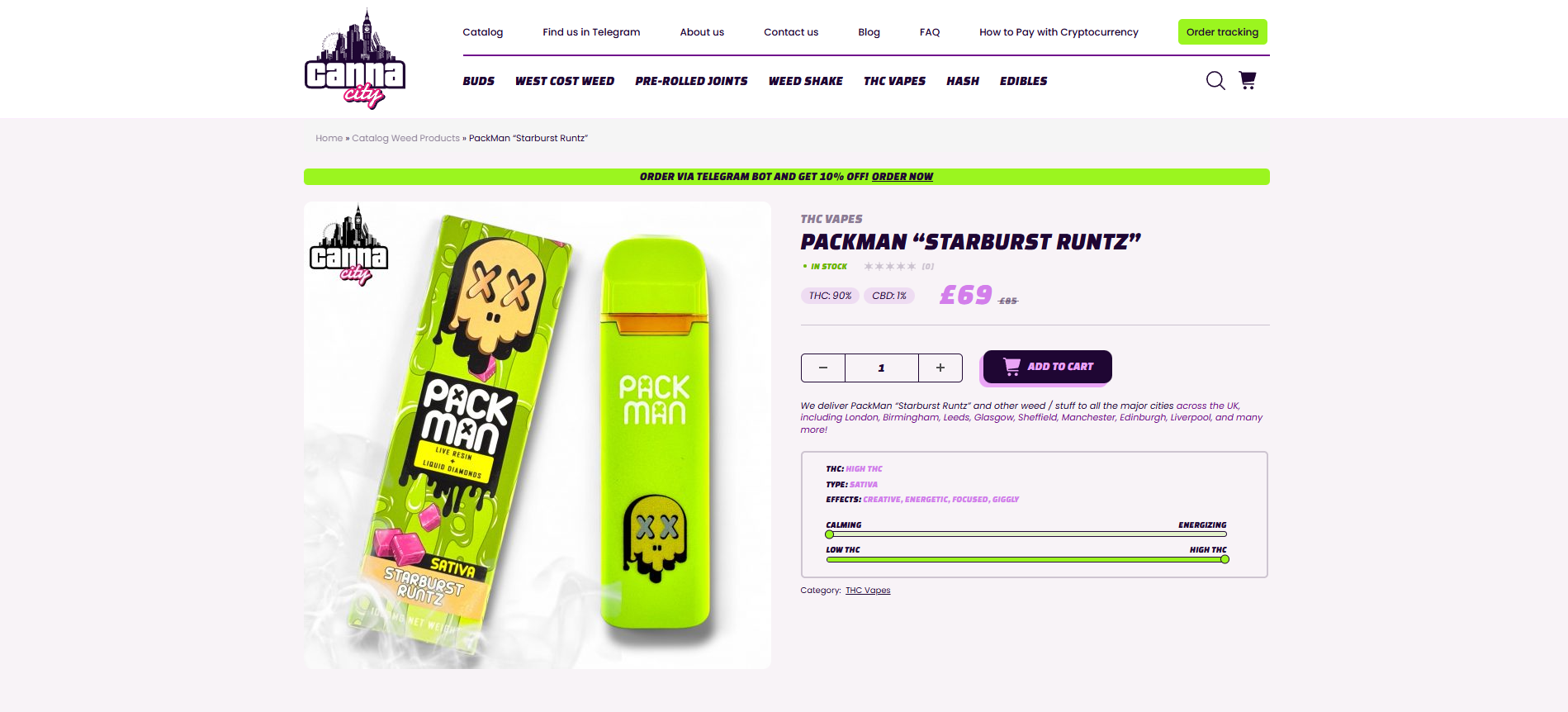 Buy vape online shop Canna City delivery Scotland