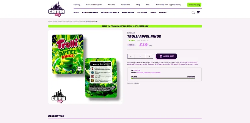 buy online cannabis-infused edible