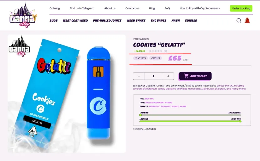 buy cannabis Vape online at a low price Canna City
