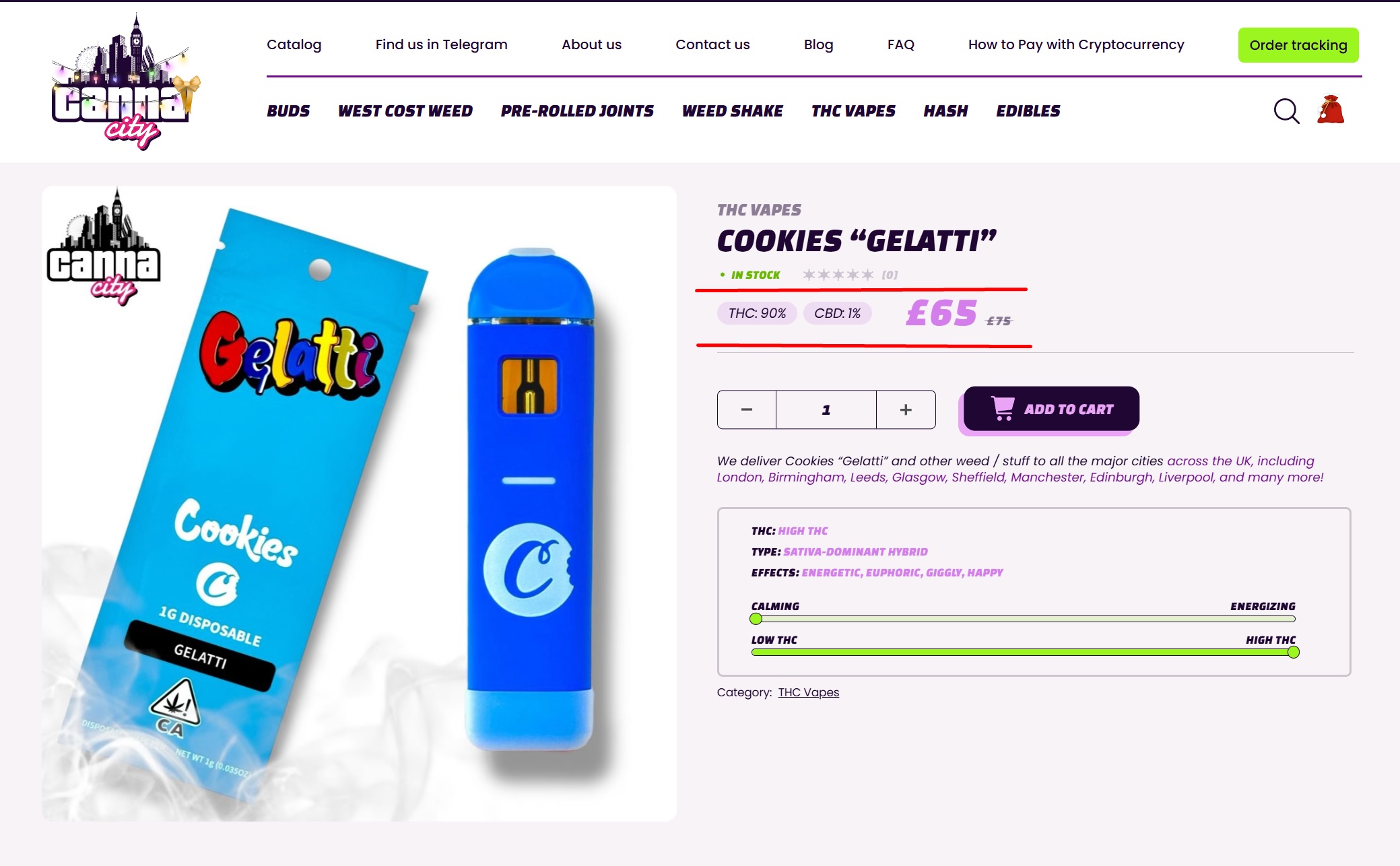 buy cannabis Vape online at a low price Canna City