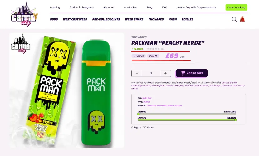 buy THC Vape for uplifting online at a low price Canna City