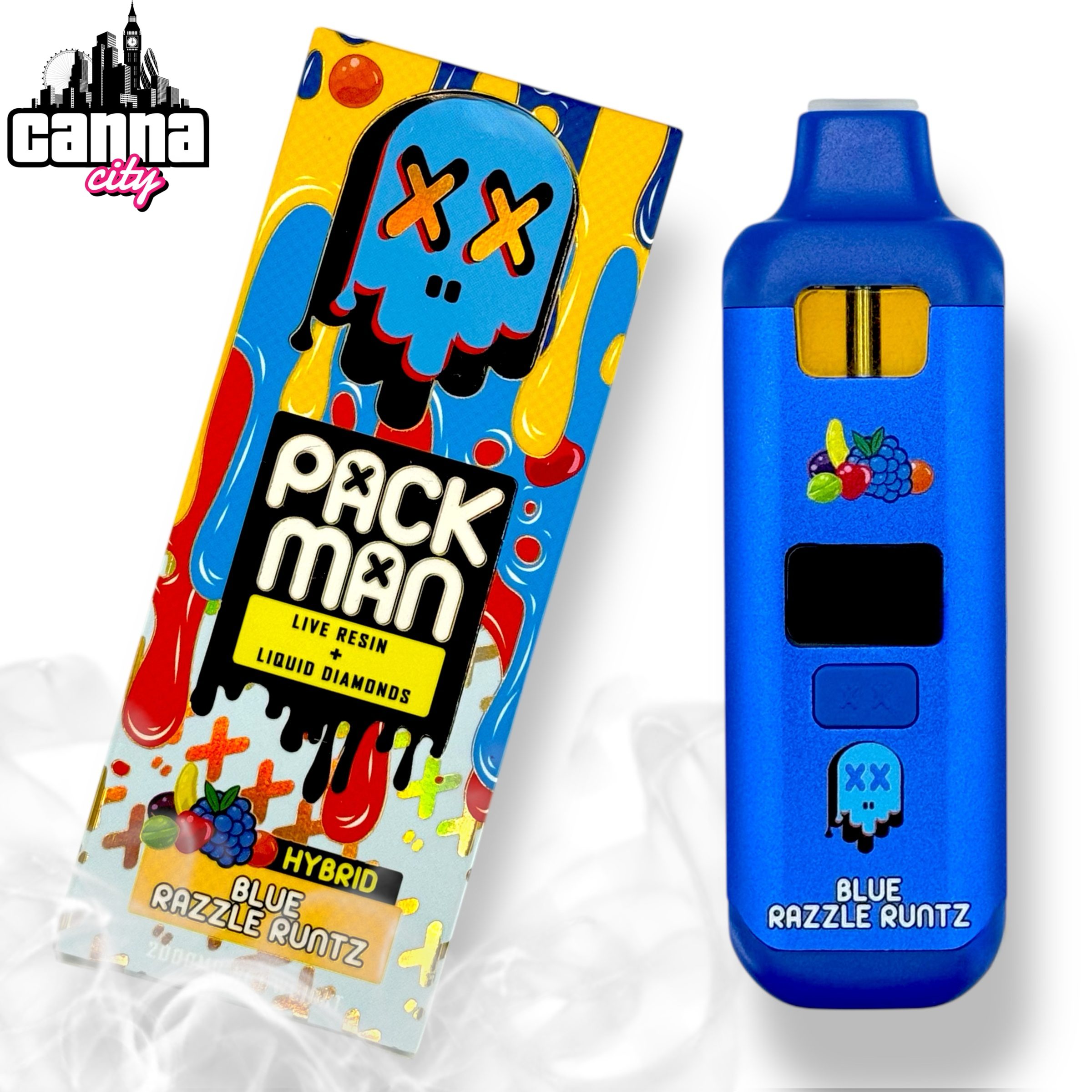 Buy THC Vapes Packman "Blue Razzle Runtz" (2G)