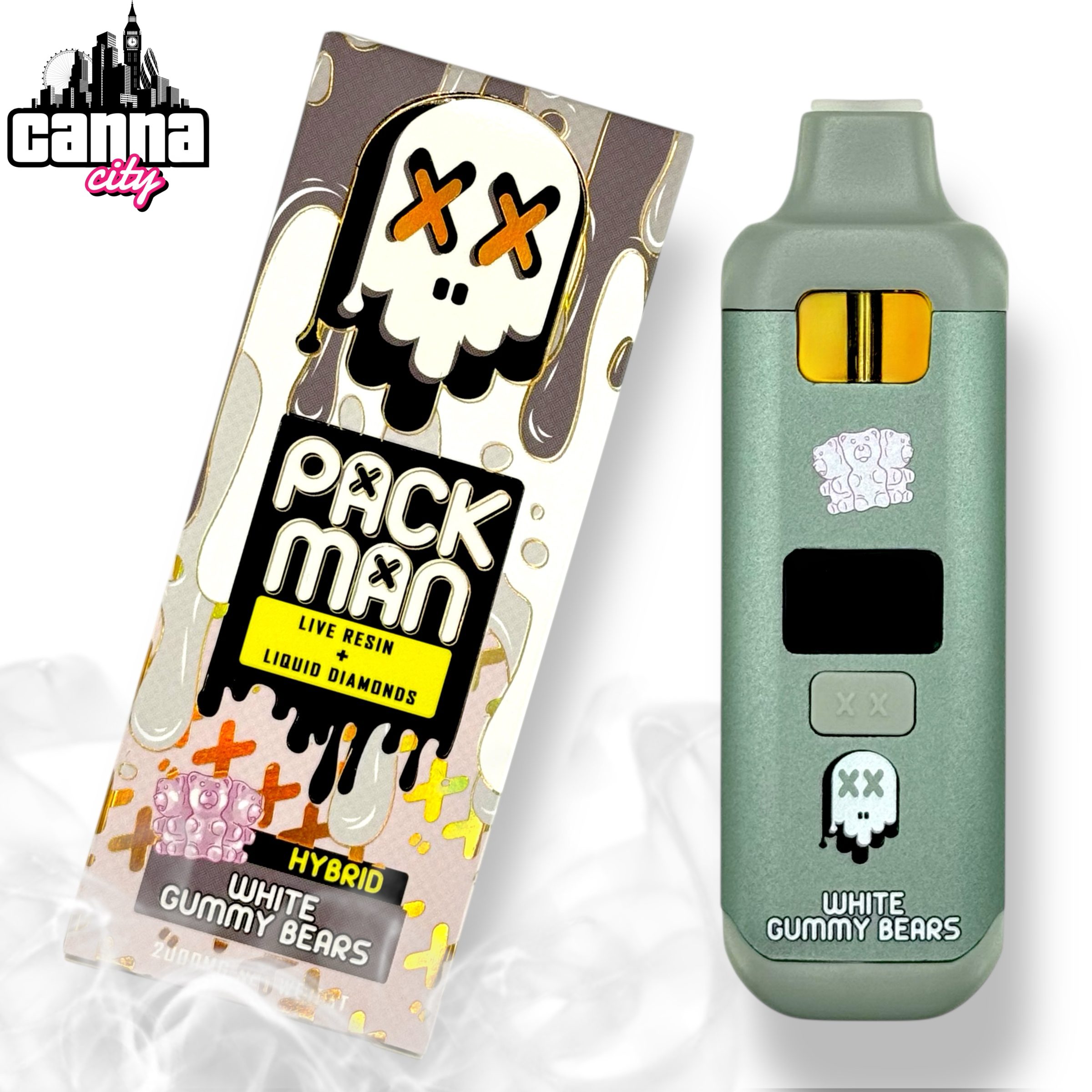 Buy THC Vapes Packman "White Gummy Bears" (2G)