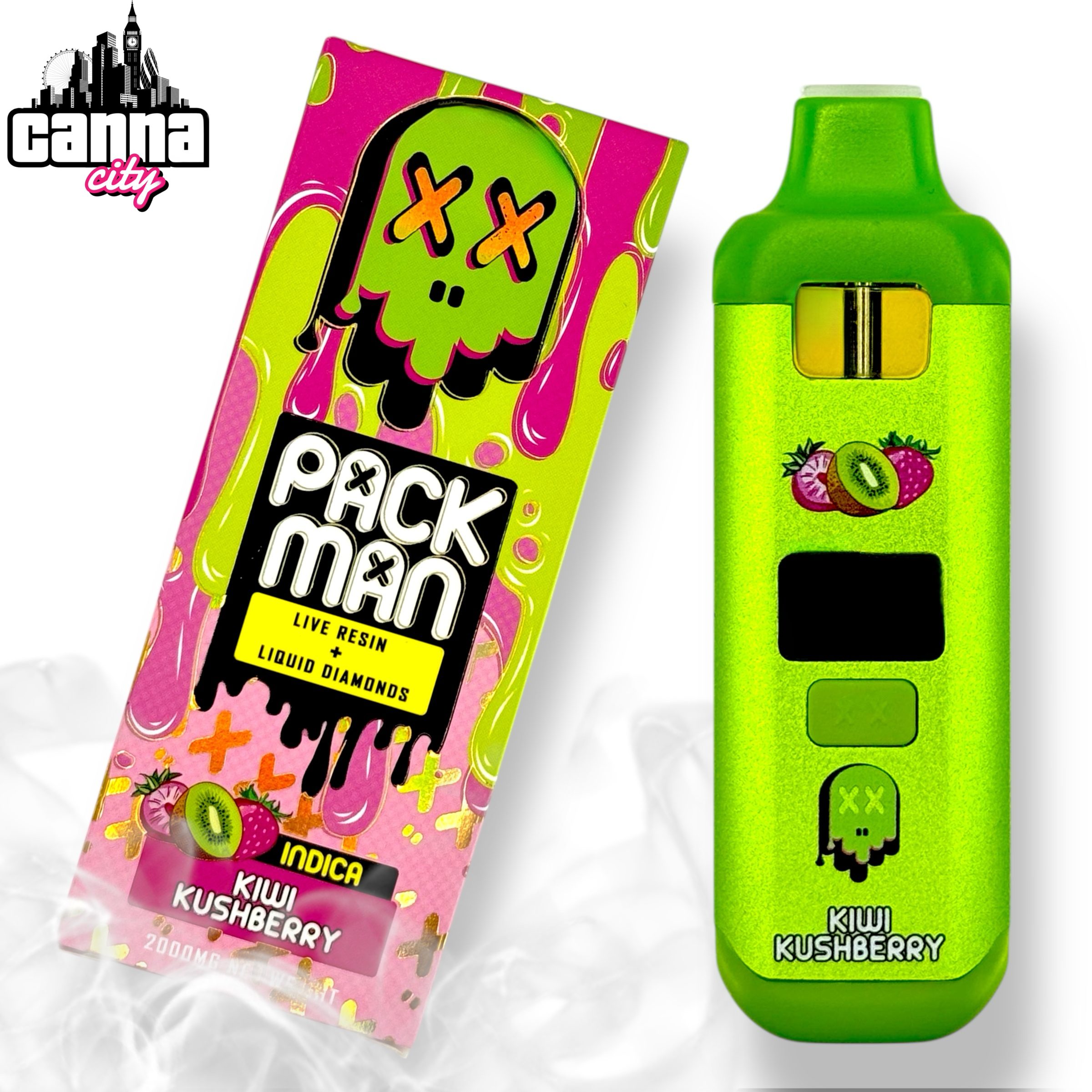 Buy THC Vapes Packman "Kiwi Kushberry" (2G)