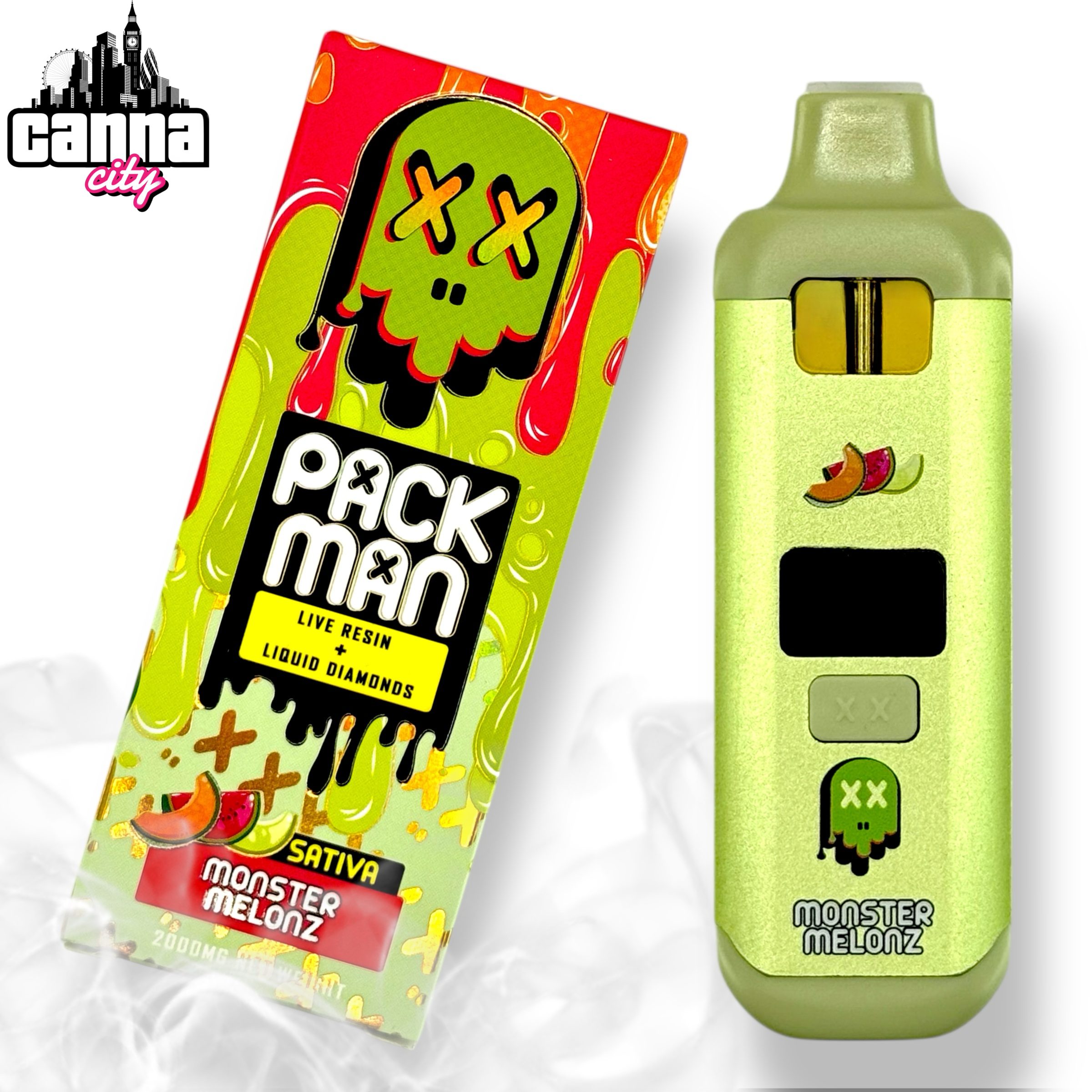 Buy THC Vapes Packman "Monster Melonz" (2G)