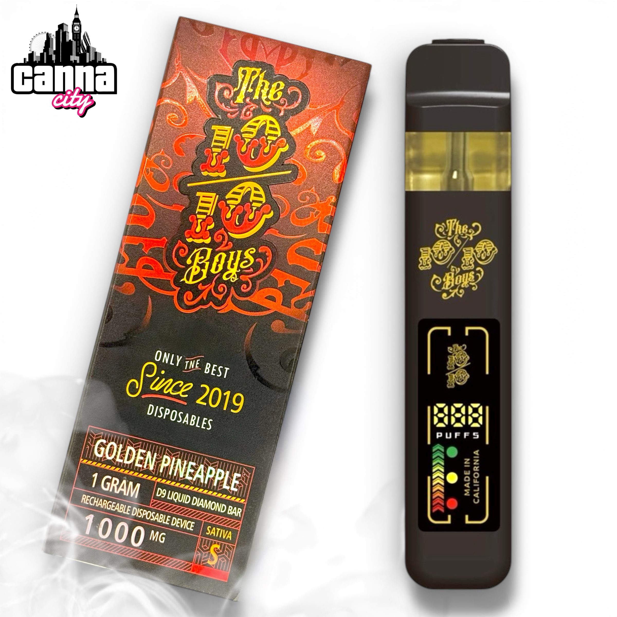 Buy THC Vapes The 10/10 Boys "Golden Pineapple"
