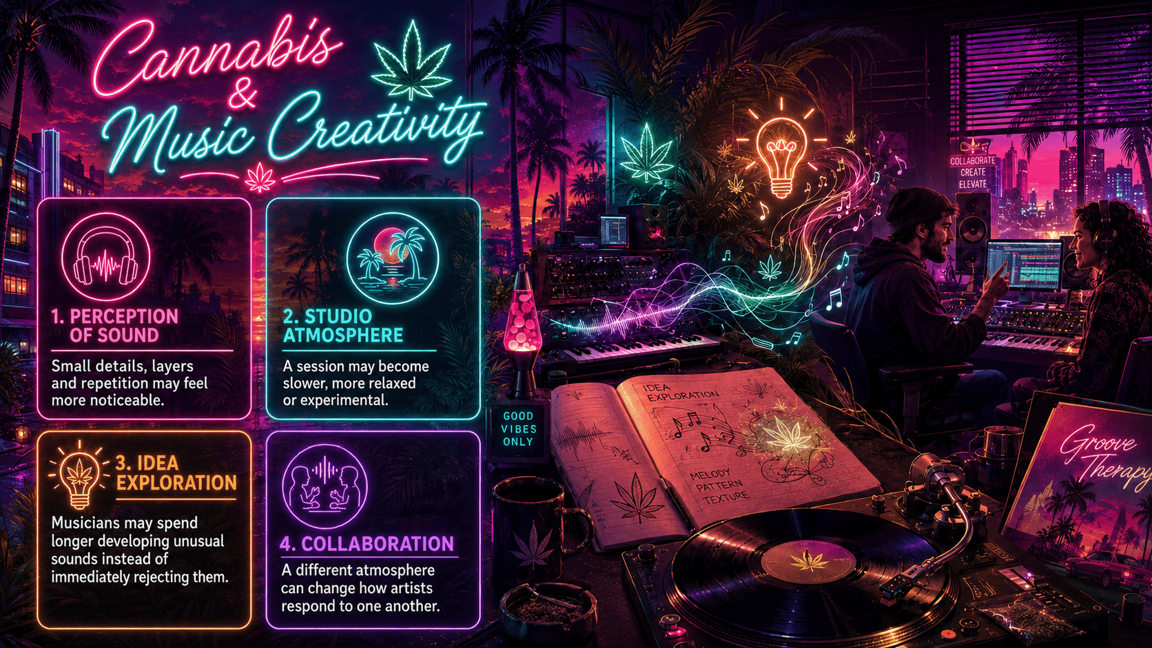 What can cannabis actually change in a creative session